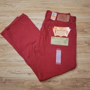 Vintage Levis 501XX W 36 L 32 New Old Stock Made in USA 1990s Red Blank Tab RARE